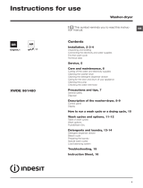 Indesit XWDE 961480XWS EX 60HZ Daily Reference Guide