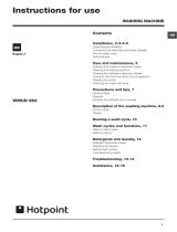 Hotpoint WMUD 962 P UK User guide