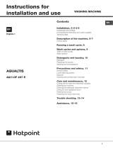 Hotpoint-Ariston AQ113F 497 E Owner's manual