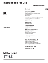 Hotpoint WMYL 8552P UK User guide