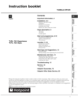 Hotpoint TVYL 655C 6G (UK) User guide