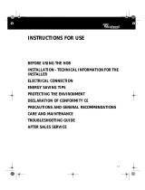 Whirlpool akr 021 ix Owner's manual
