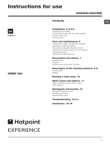 Hotpoint WMEF 963 User manual