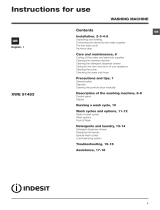 Indesit XWE 91483X WKKK UK User guide