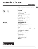 Ariston FDG 9620BS EX 60HZ User guide