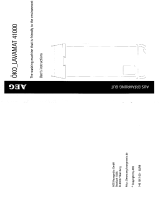 AEG LAV41000 User manual