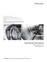 Electrolux WASL3M103 User manual