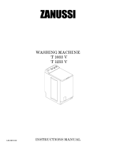Zanussi T1233V User manual