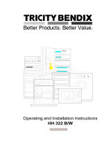 Tricity Bendix HH322W               User manual
