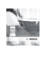 Bosch Dishwasher Owner's manual