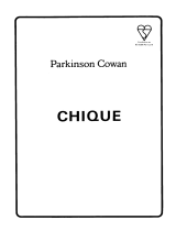 Parkinson Cowan Chique User manual