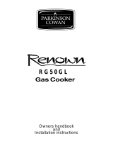 Parkinson Cowan RG50GLBKN User manual
