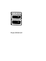 Electrolux DDO61GA User manual