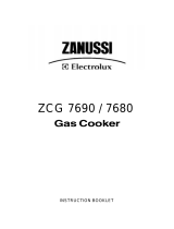 Zanussi ZCG7680BWN User manual