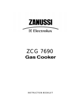 Zanussi ZCG7690XN User manual