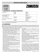 Zanussi TA850 User manual