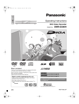 Panasonic DMRE500H Operating instructions