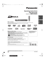 Panasonic Diga DMR-EX83 Operating instructions