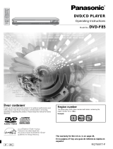 Panasonic DVDF85PC Operating instructions