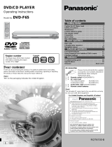 Panasonic DVDF65EB Operating instructions