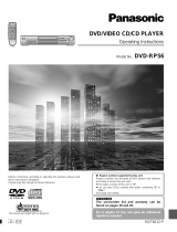 Panasonic DVDRP56 User manual