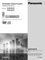 Panasonic DVDRV41EB Operating instructions