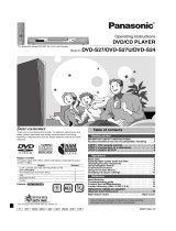 Panasonic DVDS27GD User manual