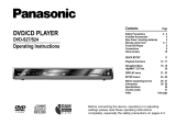 Panasonic DVDS27 Owner's manual
