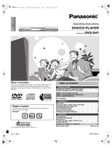 Panasonic DVD-S47K Owner's manual