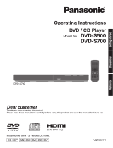 Panasonic DVDS500EB Operating instructions
