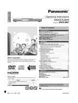 Panasonic DVDS97 Operating instructions