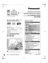Panasonic Speaker System SC-HT520 User manual
