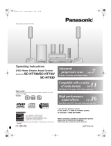 Panasonic SCHT930 Operating instructions