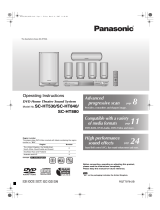 Panasonic SCHT840 Operating instructions