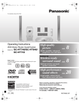 Panasonic SCHT740 Operating instructions