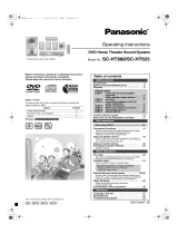 Panasonic SCHT888 Operating instructions