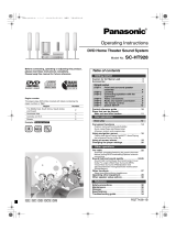 Panasonic SCHT928 Operating instructions