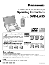 Panasonic DVD-LA95 Owner's manual