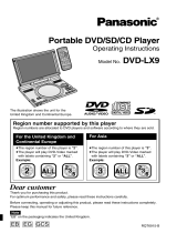 Panasonic DVDLX9EB Operating instructions