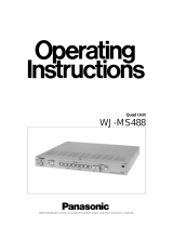 Panasonic WJMS488 Operating instructions
