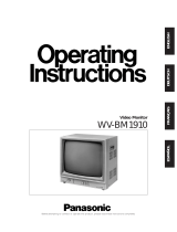 Panasonic WVBM1910 Operating instructions