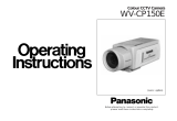 Panasonic WVCP150 Operating instructions