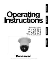 Panasonic WVCSR650 Operating instructions