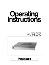 Panasonic WVPS104C Operating instructions