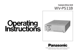 Panasonic WVPS11B - CAMERA DRIVE UNIT Operating instructions