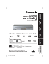 Panasonic AGVP310 Operating instructions