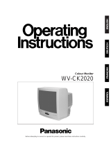 Panasonic WVCK2020 Operating instructions