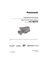 Panasonic HC-MDH3 Operating instructions