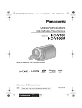 Panasonic HC-V100 Owner's manual