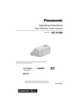 Panasonic HC-V180 Owner's manual